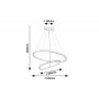 Rabalux Beliza 72345 lampa wisząca 1x75 W czarna zdj.2