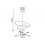 Rabalux Beliza 72346 lampa wisząca 1x90 W czarna zdj.2