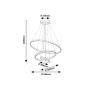 Rabalux Beliza 72349 lampa wisząca 3x90 W złota zdj.2