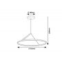 Rabalux Renara 72352 lampa wisząca 1x40 W czarna-złota zdj.2