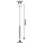Rabalux Ramira 72356 lampa wisząca 1x5 W czarna-przezroczysta zdj.2