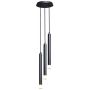 Rabalux Ramira 72358 lampa wisząca 3x5 W czarna-przezroczysta zdj.3