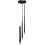Rabalux Ramira 72358 lampa wisząca 3x5 W czarna-przezroczysta zdj.1