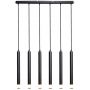 Rabalux Ramira 72362 lampa wisząca 6x5 W czarna-przezroczysta zdj.3