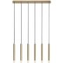 Rabalux Ramira 72363 lampa wisząca 6x5 W przezroczysta-złota zdj.3