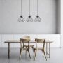 Rabalux Emerencia 72371 lampa wisząca 3x40 W czarna-przydymiona zdj.3