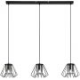Rabalux Emerencia 72371 lampa wisząca 3x40 W czarna-przydymiona zdj.1