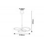 Rabalux Isidora 72400 lampa wisząca x50 W beżowa zdj.2