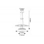 Rabalux Zofrael 72412 lampa wisząca 2x36 W złota zdj.2