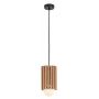 Rabalux Noxelle 72420 lampa wisząca 1x5 W czarna-drewno zdj.1