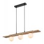 Rabalux Noxelle 72421 lampa wisząca 3x5 W czarna-drewno zdj.4