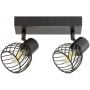 Rabalux Aberama 73002 lampa podsufitowa 2x10 W czarna zdj.1