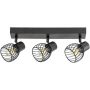 Rabalux Aberama 73003 lampa podsufitowa 3x10 W czarna zdj.1