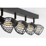 Rabalux Aberama 73004 lampa podsufitowa 4x10 W czarna zdj.3