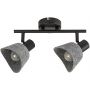Rabalux Farelia 73006 lampa podsufitowa 2x10 W czarna-szara zdj.1