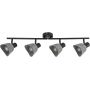 Rabalux Farelia 73008 lampa podsufitowa 4x10 W czarna-szara zdj.1