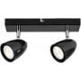 Rabalux Perico 73017 lampa podsufitowa 2x5 W czarna zdj.3