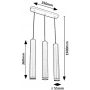 Rabalux Senobia 73037 lampa wisząca 3x5 W czarna zdj.2