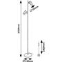 Rabalux Maximilian 73046 lampa stojąca 2x25 W czarna zdj.2