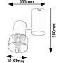 Rabalux Hatice 73052 lampa podsufitowa 1x15 W czarna-przydymiona zdj.2