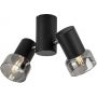 Rabalux Hatice 73053 lampa podsufitowa 2x15 W czarna-przydymiona zdj.4