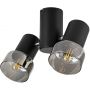 Rabalux Hatice 73053 lampa podsufitowa 2x15 W czarna-przydymiona zdj.1