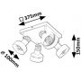 Rabalux Saskia 73058 lampa podsufitowa 4x15 W czarna-drewno zdj.2