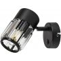 Rabalux Venaro 73059 kinkiet 1x15 W czarny-przezroczysty zdj.1