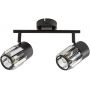 Rabalux Venaro 73060 lampa podsufitowa 2x15 W czarna-przezroczysta zdj.1