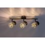 Rabalux Venaro 73061 lampa podsufitowa 3x15 W czarna-przezroczysta zdj.4
