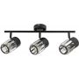 Rabalux Venaro 73061 lampa podsufitowa 3x15 W czarna-przezroczysta zdj.1