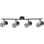 Rabalux Venaro 73062 lampa podsufitowa 4x15 W czarna-przezroczysta zdj.1