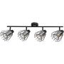 Rabalux Emerencia 73070 lampa podsufitowa 4x40 W czarna-przydymiona zdj.1