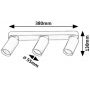 Rabalux Mirina 73077 lampa podsufitowa 3x5 W złota zdj.2