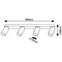 Rabalux Mirina 73078 lampa podsufitowa 4x5 W złota zdj.2