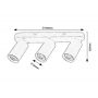 Rabalux Yorli 73083 lampa podsufitowa 3x7 W czarna zdj.2