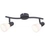 Rabalux Soma 73092 lampa podsufitowa 2x40 W czarna zdj.1