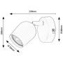 Rabalux Lianet 73101 kinkiet 1x15 W czarny zdj.2