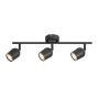 Rabalux Lianet 73103 lampa podsufitowa 3x15 W czarna zdj.1