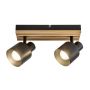 Rabalux Noxelle 73421 lampa podsufitowa 2x10 W czarna-drewno zdj.1