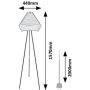 Rabalux Lomiro 74000 lampa stojąca 1x40 W szara zdj.2