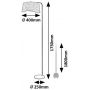Rabalux Farelia 74019 lampa stojąca 1x10 W czarna-szara zdj.2