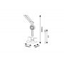 Rabalux Novilo 74030 lampa biurkowa 2x7 W biała zdj.2