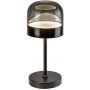 Rabalux Xelira 74037 lampa stołowa 1x13 W czarna-przydymiona zdj.3