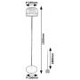 Rabalux Xelira 74038 lampa stojąca 1x20 W czarna-przydymiona zdj.2