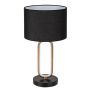 Rabalux Domiro 74044 lampa stołowa 1x60 W czarna-złota zdj.3