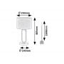 Rabalux Domiro 74044 lampa stołowa 1x60 W czarna-złota zdj.2