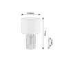 Rabalux Glovy 74045 lampa stołowa 1x40 W biała-szara zdj.2