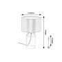 Rabalux Luxin 74047 lampa stołowa 1x40 W szara zdj.2