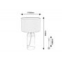 Rabalux Luxin 74048 lampa stołowa 1x40 W szara zdj.2